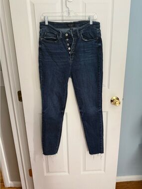 Judy Blue Dark Blue High-Rise Button-Fly Women’s Jeans